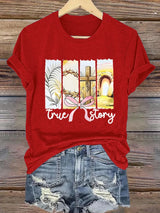 Women's True Story Faith  Print Shirt