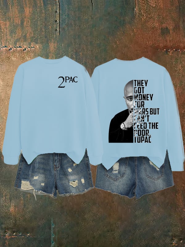 Women's  2Pac Rapper Print Sweatshirt