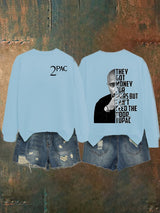 Women's  2Pac Rapper Print Sweatshirt