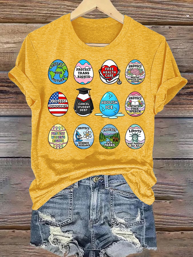 Women's  Spring Easter FDT Subtle Hidden Message T-shirt