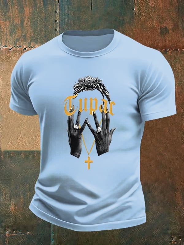 Men's Retro Rap Star Comfortable Pure Cotton T-Shirt