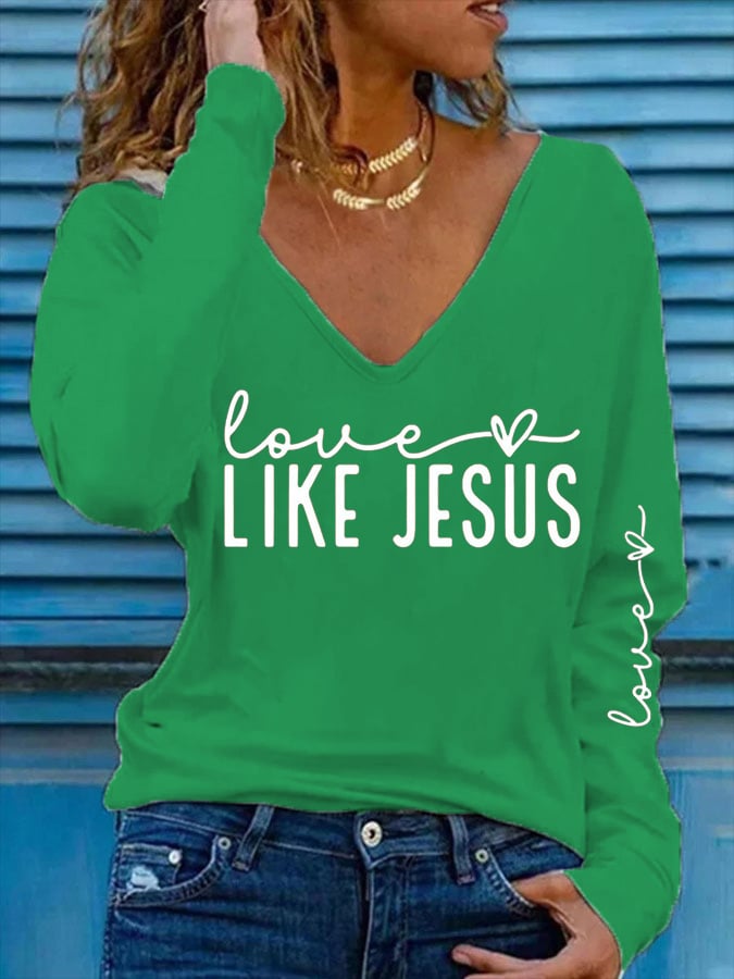 Women's Valentine's Day  Print Casual T-shirt