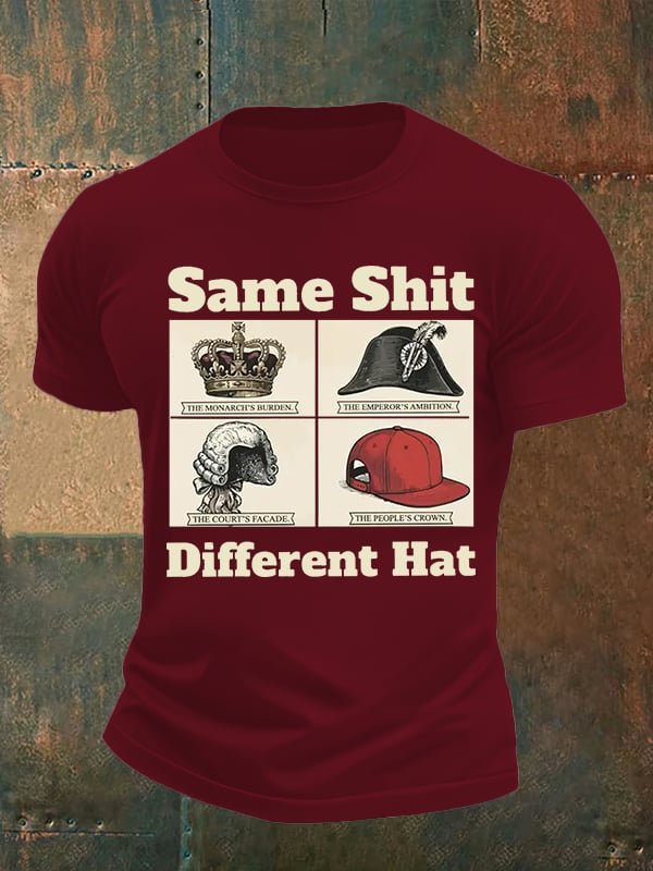 Men's Same Shit Different Hat FDT Print  T-Shirt