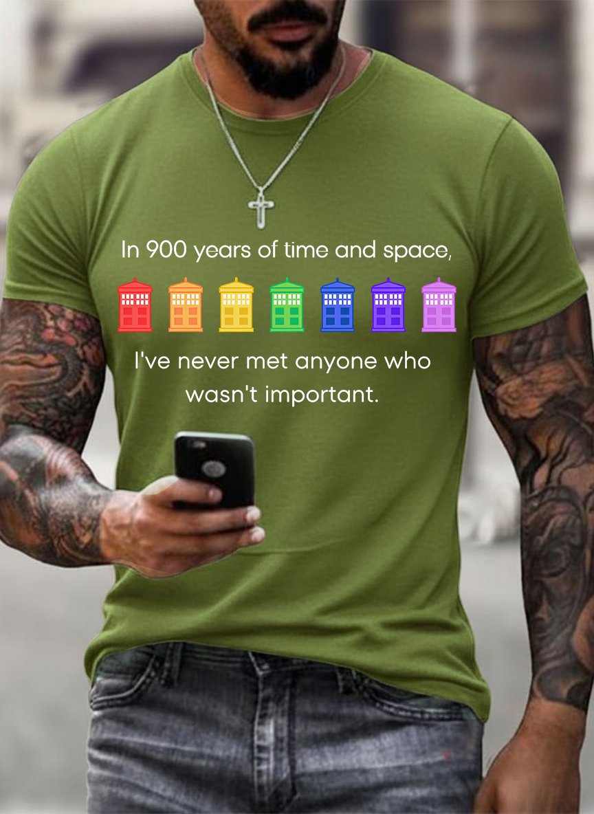Men's  Pride Rainbow Police Box , LGBT Pride Month T-shirt