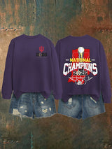 Women's   Football Print Sweatshirt