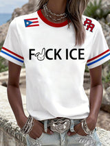 Women's  Puerto Rico FDT Printed Short-Sleeved T-Shirt