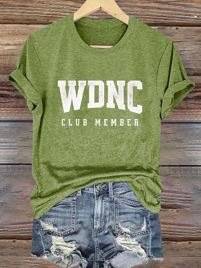 Retro Funny WDNC Menopause Perimenopause Print T-Shirt