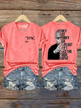 Women's  2Pac Rapper Print T-Shirt