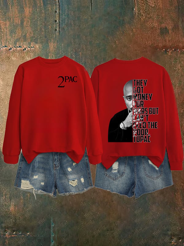 Women's  2Pac Rapper Print Sweatshirt