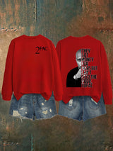 Women's  2Pac Rapper Print Sweatshirt