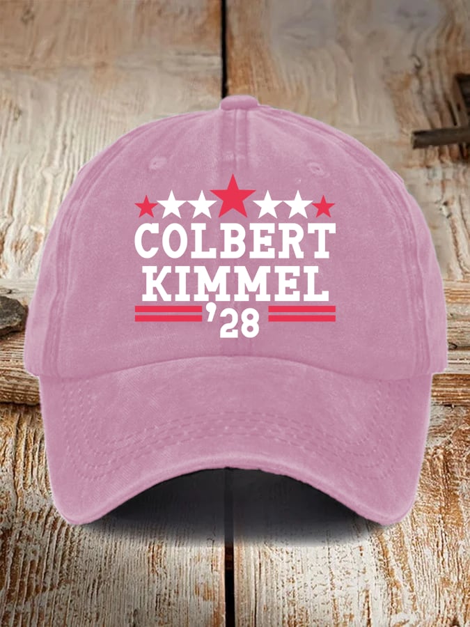 Unisex Talk Show Colbert Kimme 2028 Print  Cap