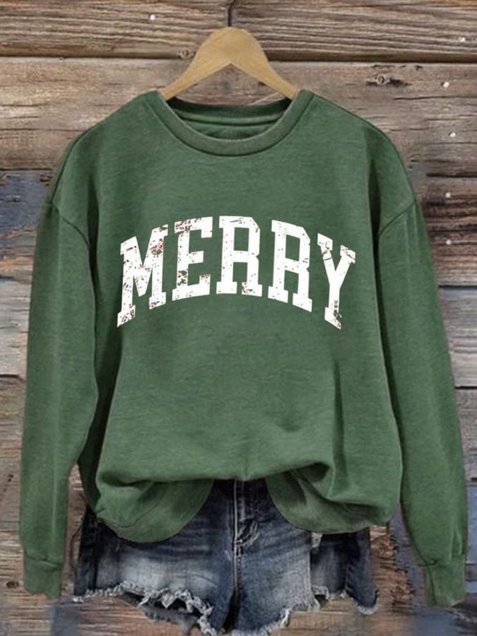 Women'S Merry Christmas Sweatshirt
