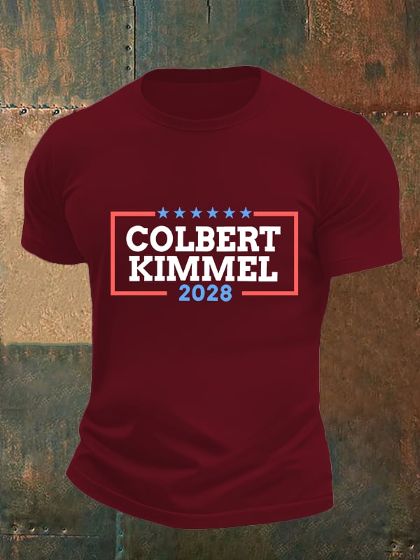 Men's Talk Show Colbert Kimme 2028 T-Shirt