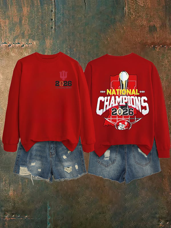Women's   Football Print Sweatshirt