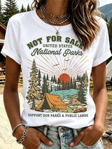 Women's "Support Our Parks & Public Lands" Comfortable short-sleeved T-shirt