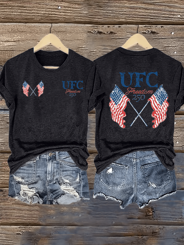 Women's  Freedom 250 Flags T-Shirt