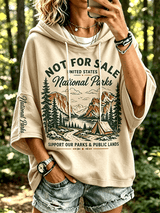 Women's "Support Our Parks and Public Lands" Comfortable Hooded Sweatshirt