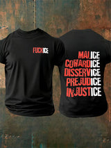 Men's  Justice For Her  Print  T-Shirt