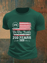 Men's 250 YEARS Print Round-Neck T-Shirt