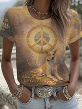 Women's Walk For Peace  Art  Print T-Shirt