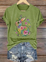 Women's  Spring Easter Bunny Subtle Hidden Message FDT T-shirt
