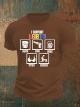 Men's I support LGBTQ Print T-shirt