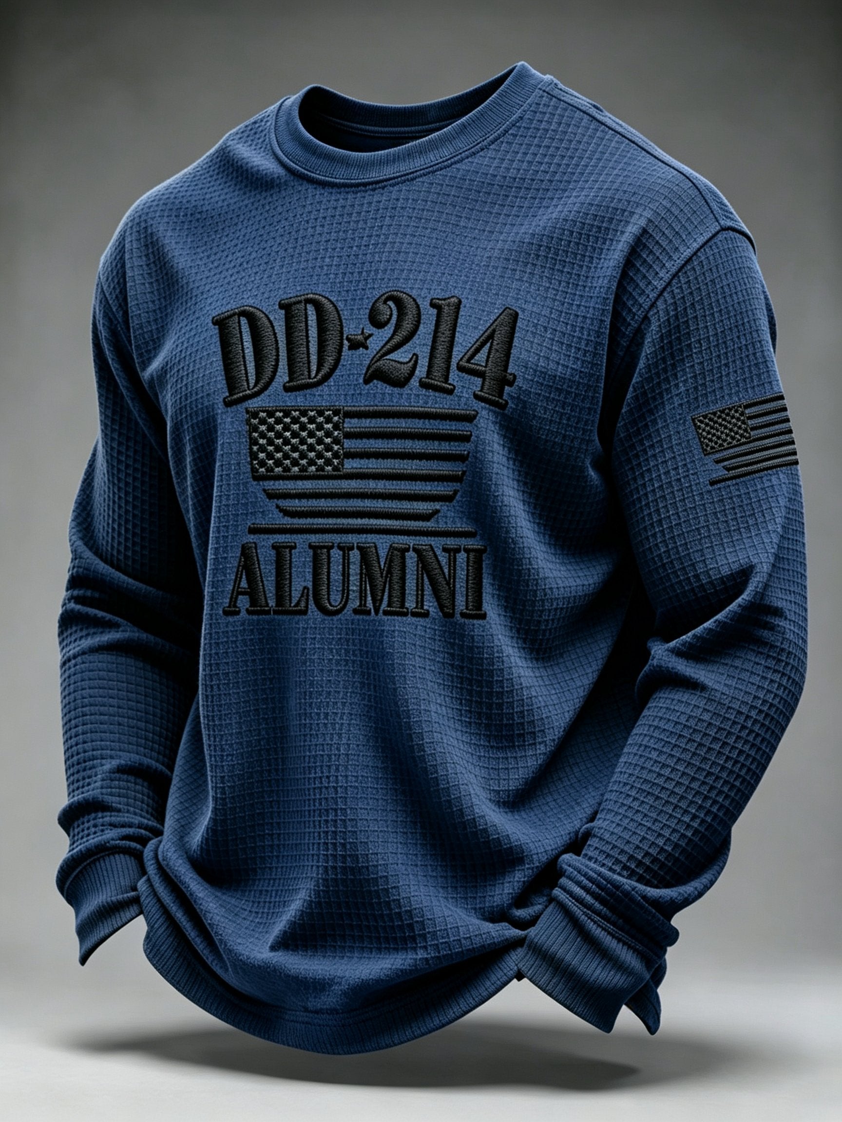 Men's U.S. Veterans Printed Waffle-Knit Top