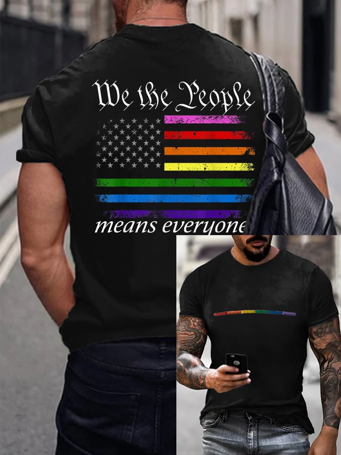 Men's Pride Month We The People Print T-Shirt