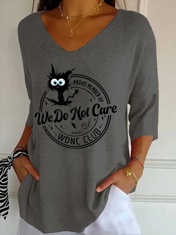 Retro Funny Proud Member Of WDNC Club Menopause Perimenopause Printed T-Shirt