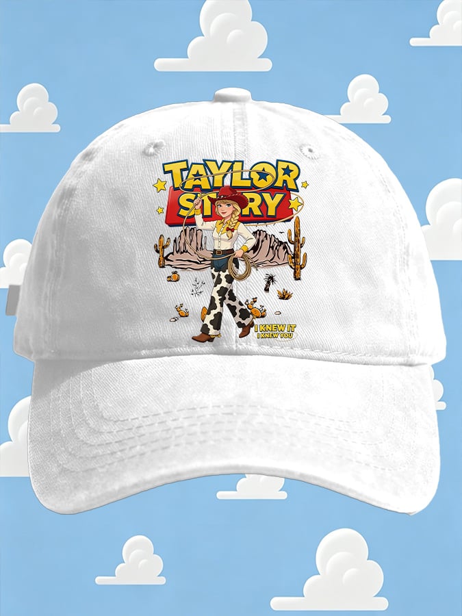 Retro I Knew It Print Baseball Cap