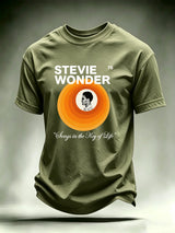 Men's Retro Album Concentric Circles Graphic Apparel Anniversary Tour Shirt