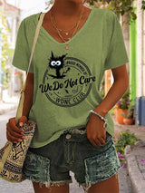 V-Neck Retro Funny Proud Member Of WDNC Club Menopause Perimenopause Print T-Shirt