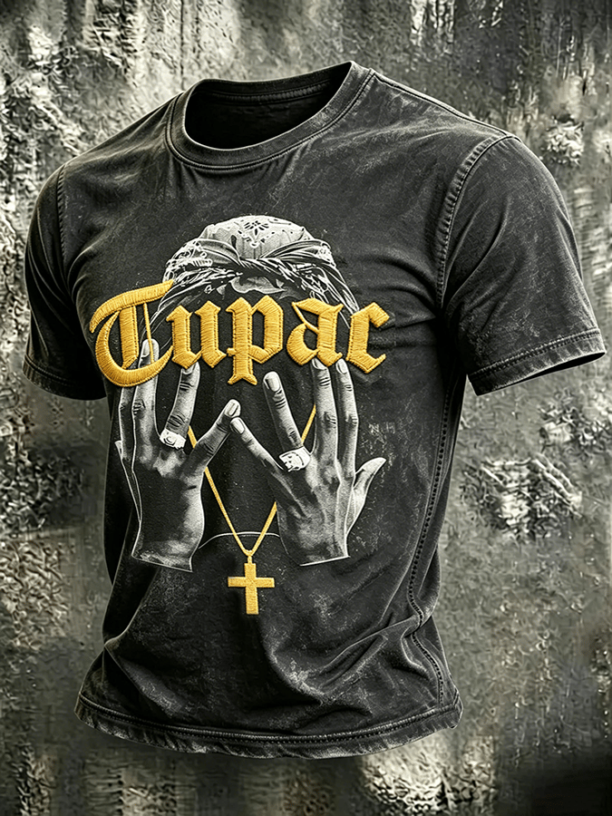 Men's Retro Rap Star Comfortable Pure Cotton T-Shirt