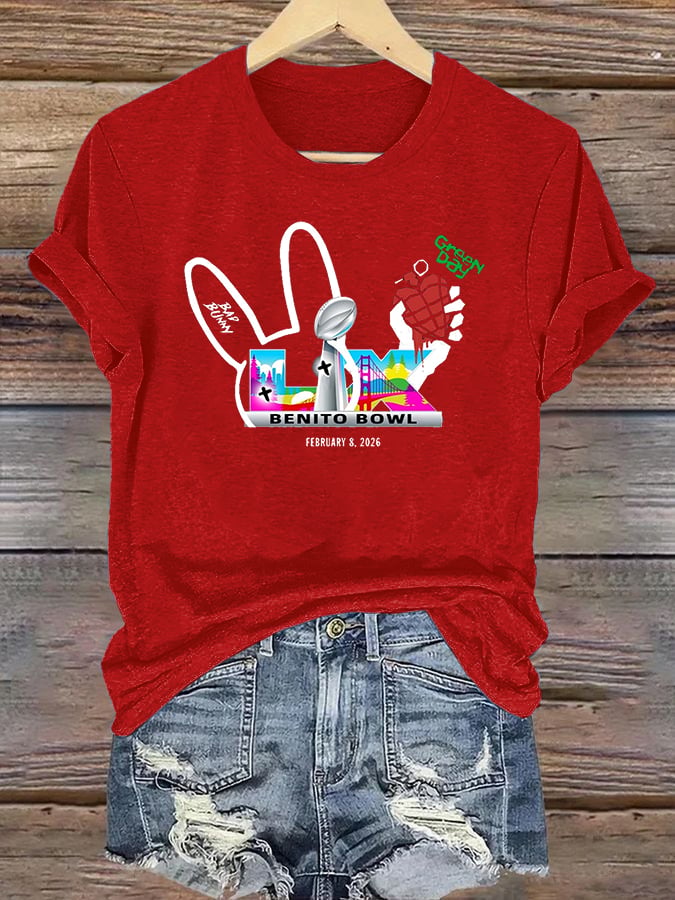 Women's  Opening And Halftime Shows Print Casual T-shirt