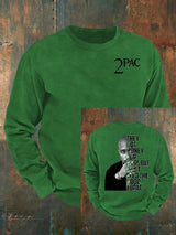 Men's 2Pac Rapper Print  Sweatshirt