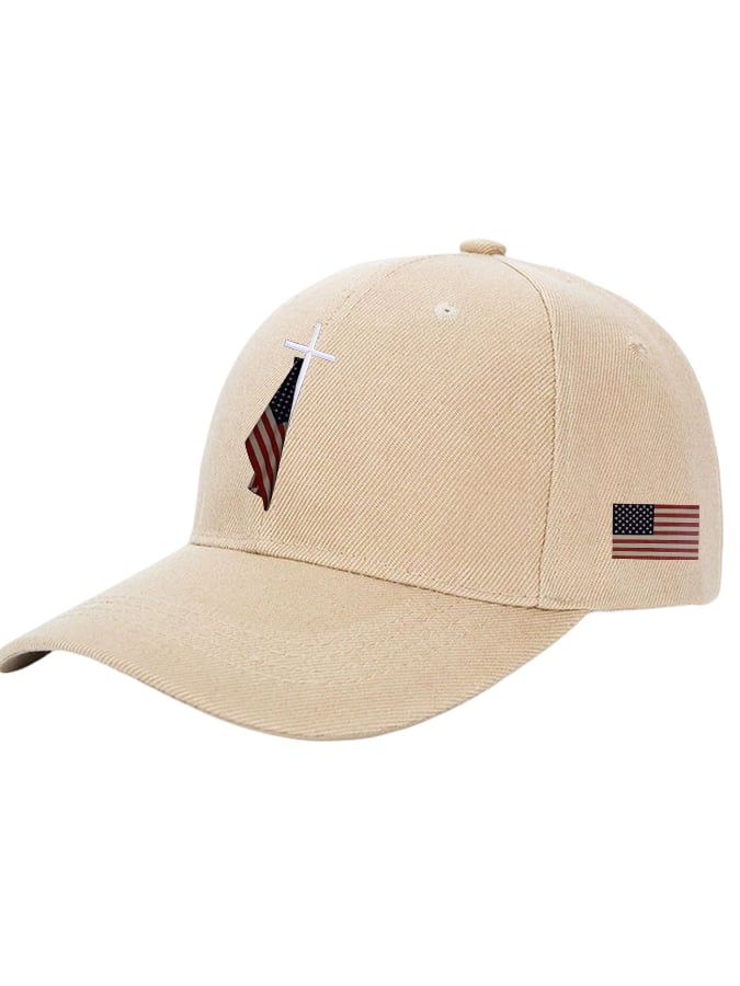 🔥Buy 3 Get 15% Off🔥Unisex Flag Cross Print Baseball Cap