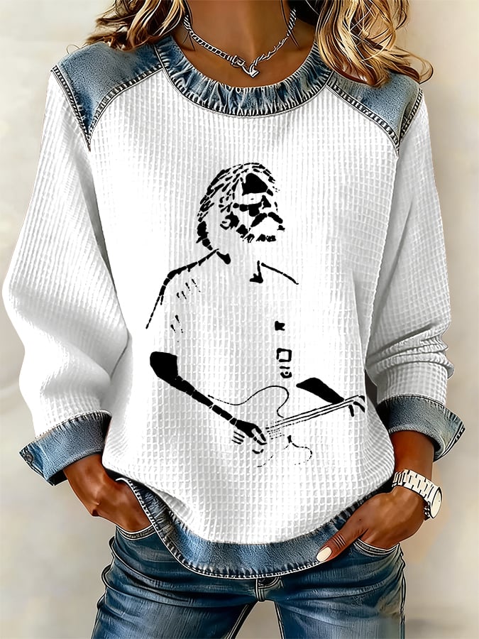 🔥Buy 3 Get 15% Off Women's Retro Print Long-Sleeve Sweatshirt