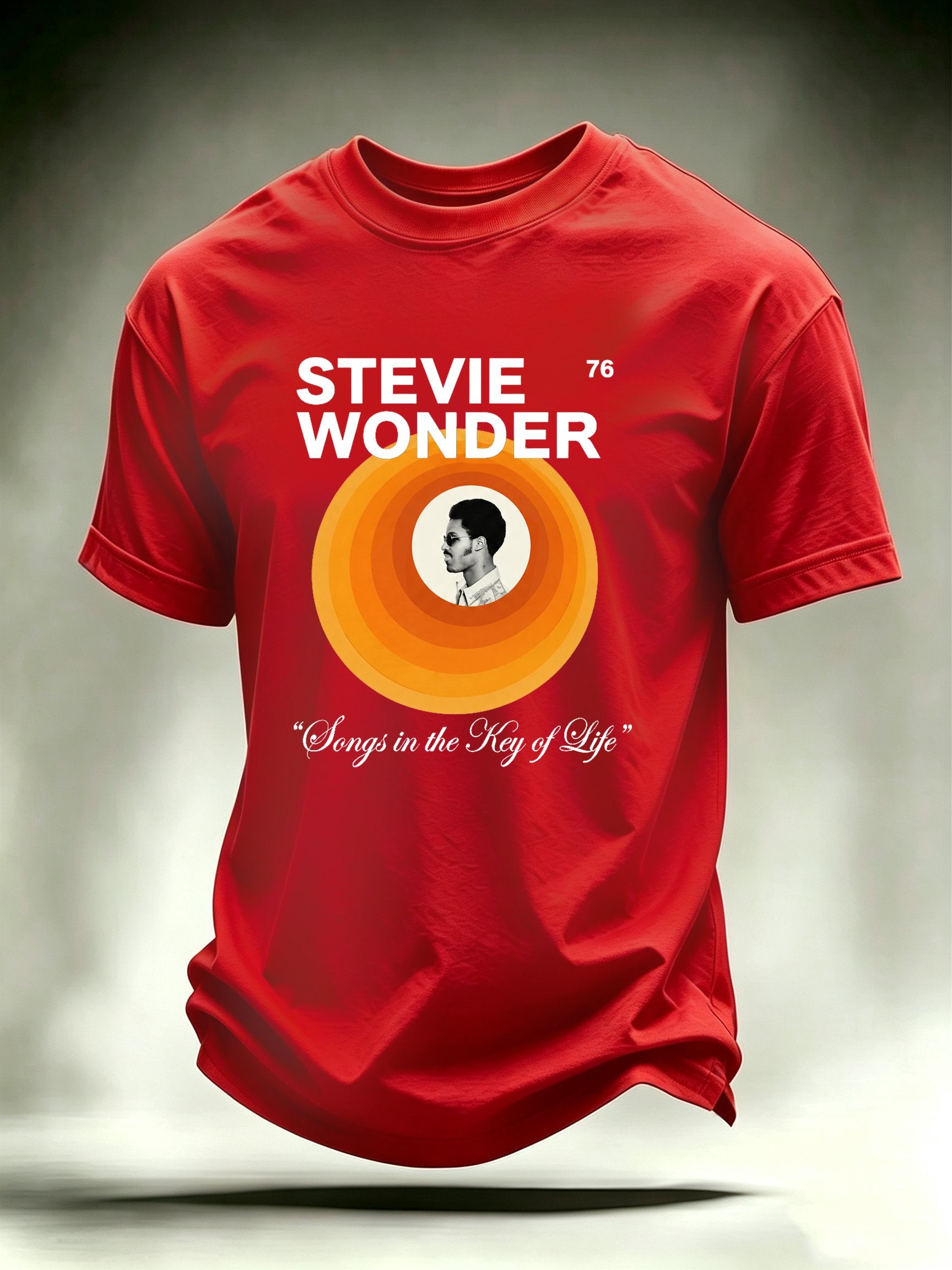 Men's Retro Album Concentric Circles Graphic Apparel Anniversary Tour Shirt