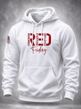 Men's Red Friday Casual Hoodie
