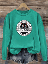 Women's  Retro Funny Proud Member Of Club We Do Not Care Menopause Perimenopause Print Sweatshirt
