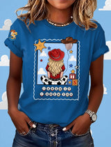 Women's Retro I Knew It Print Casual T-shirt