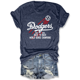 Dodgers Back To Back World Series Champions Tee