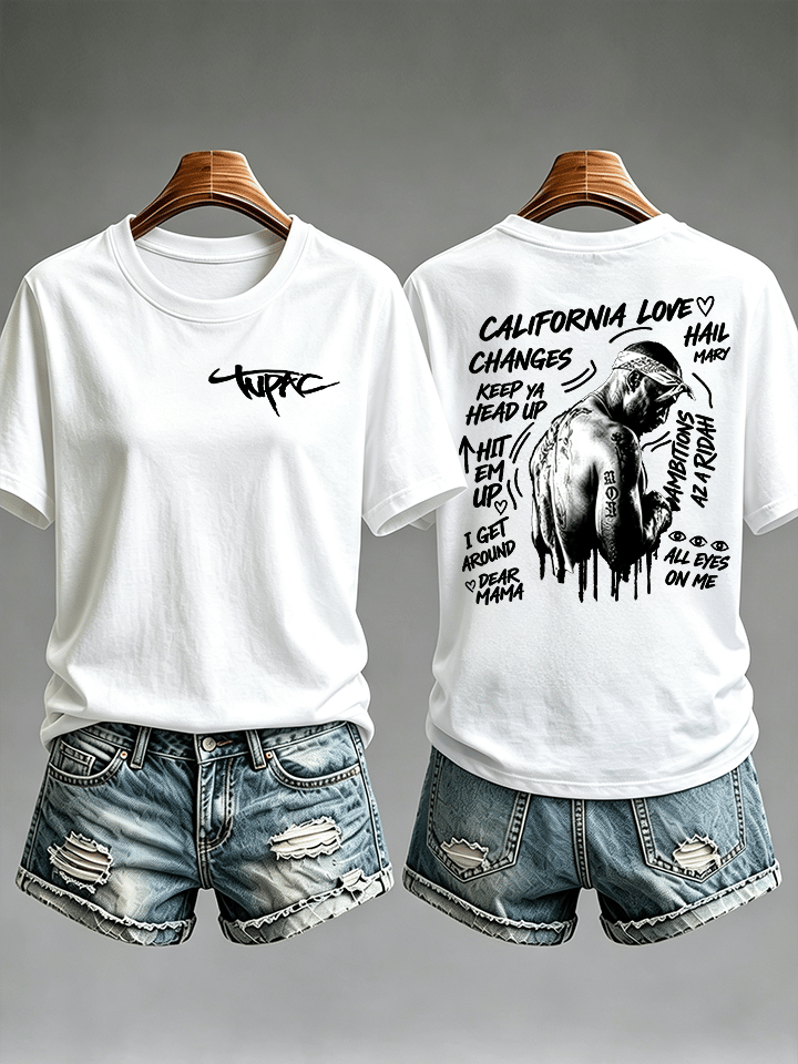 Women's Old School Rap Culture Iconic Hip Hop Legend Tee