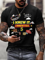 Men's Retro I Knew It Print T-Shirt