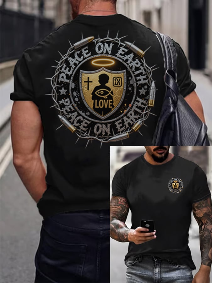 🔥Buy 3 Get 15% Off🔥Men'S Casual Faith Short-Sleeved T-Shirt