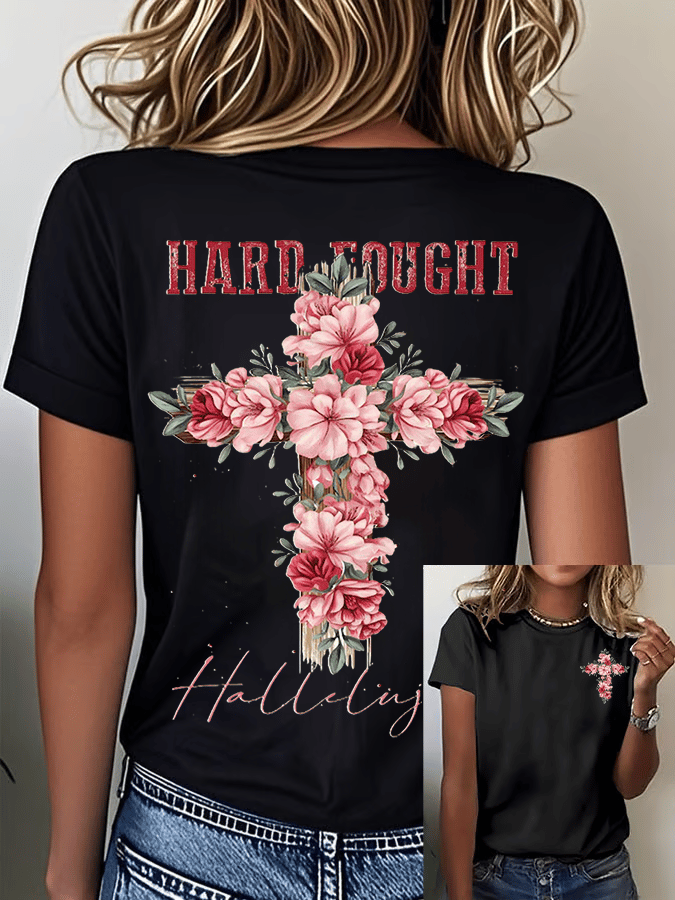 Women's Floral Christian  T-shirt