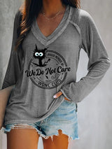 V-neck Retro Funny Proud Member Of WDNC Club Menopause Perimenopause Print T-Shirt