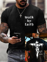 🔥Buy 3 Get 15% Off🔥🔥Hot Sale Picks 🔥Men's Walk By Faith  Short-sleeved T-shirt