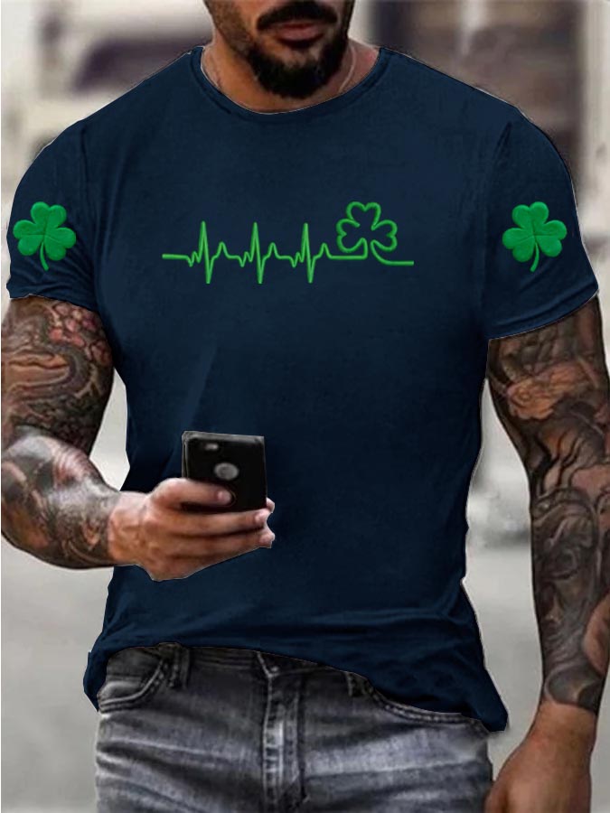 Women's St. Patrick's Day Pattern 100% Cotton T-Shirt