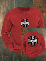 Men's West Coast Choppers-Inspired Paul Tribute Print   Sweatshirt